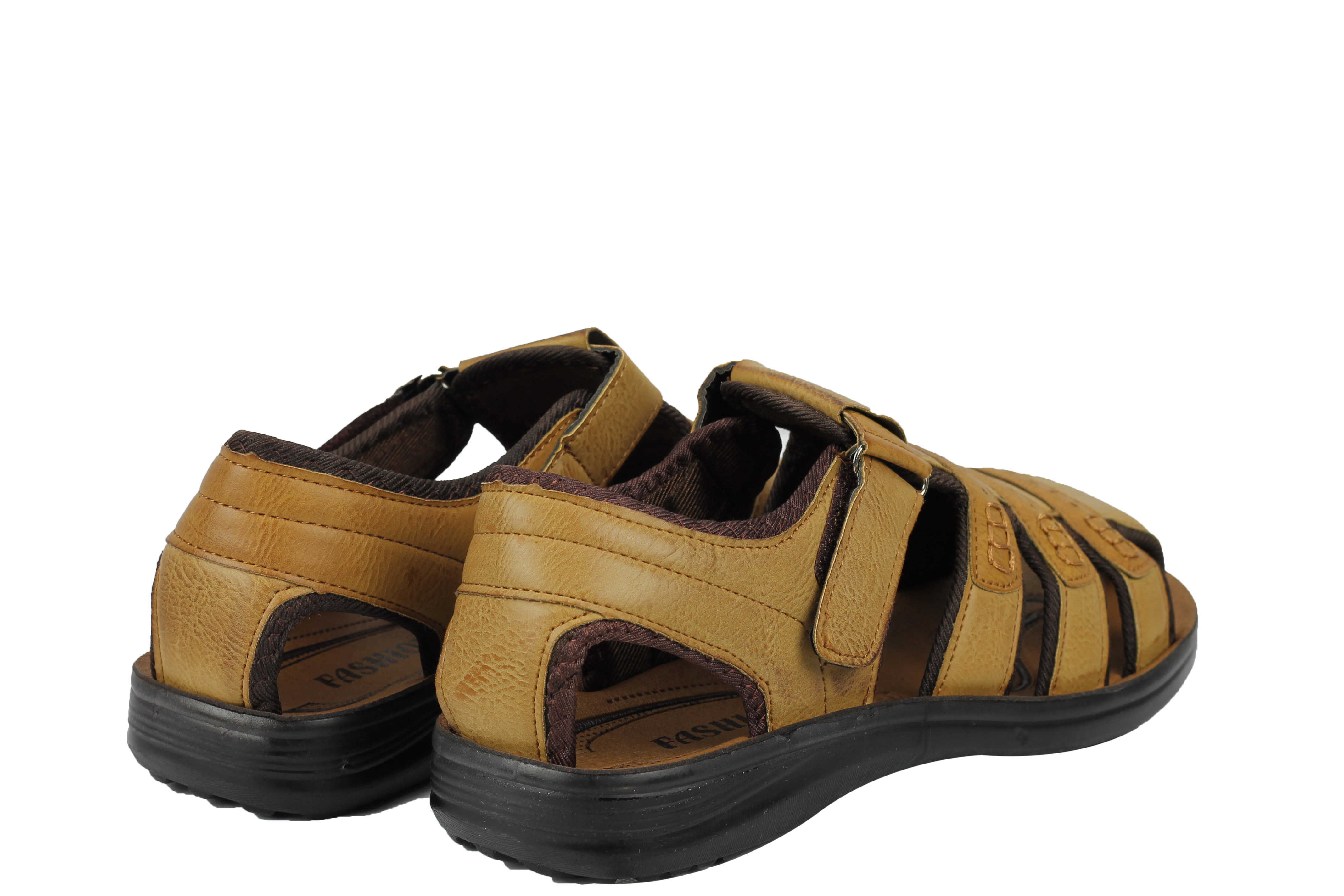 mens leather cross strap sandals